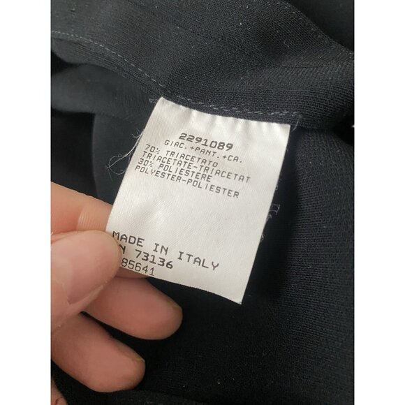 Marina Rinaldi Blouse Layering Top 21 / US Medium / Large Black Italy - Picture 3 of 10